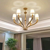 Lustre en cristal moderne de luxe, style américain, personnalisable, éclairage intérieur, éclairage de villa de luxe