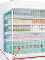 Volet de nuit en plastique respirant anti-gel pour armoire réfrigérée