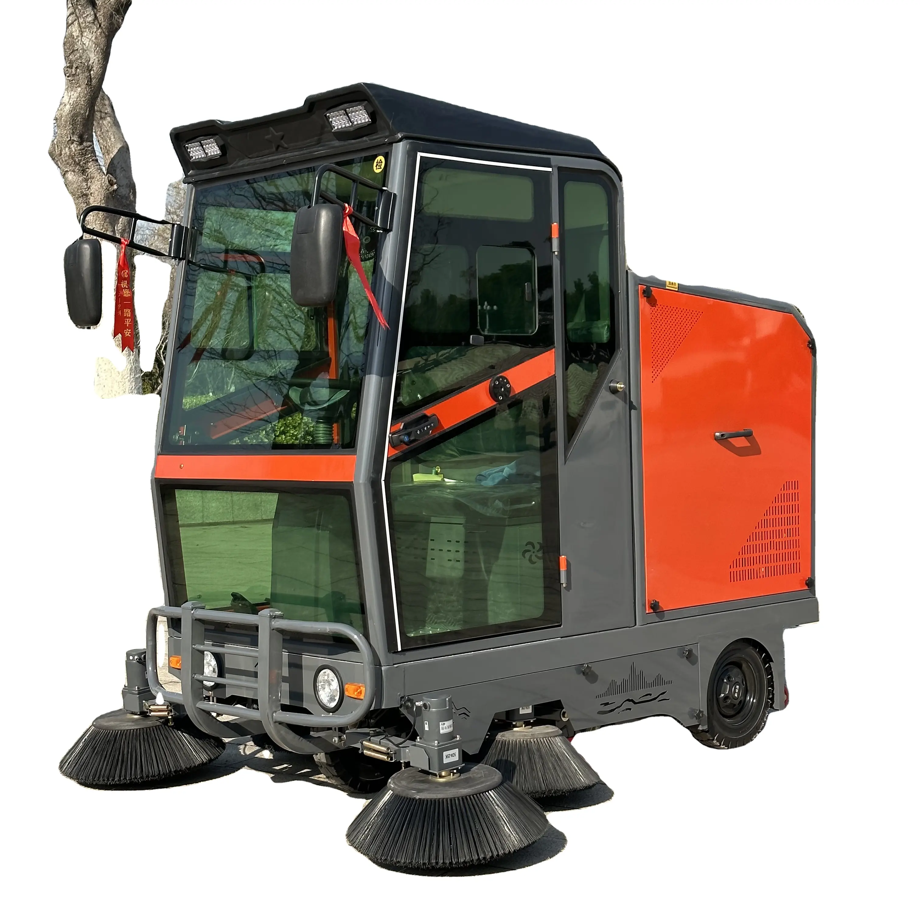 LJL-20E closed floor road brush ride-on industrial street sweeper scrubber machine cleaning equipment