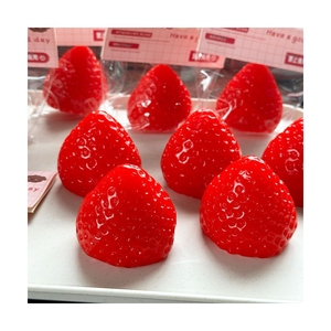 Prix d'usine Jouet anti-stress pour enfants en forme de fraise, coloré, à modeler et à presser, petit cadeau pour étudiants - Product Image 2