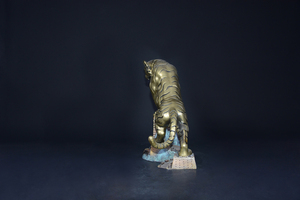 Sculpture de chaudron en bronze peint, artisanat personnalisé, style <span class=keywords><strong>royal</strong></span>, style chinois, taille réelle - Product Image 4