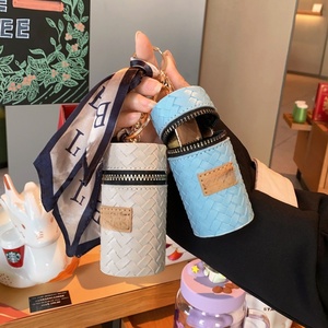 Portamonete in Pelle Ecologica <span class=keywords><strong>di</strong></span> Alta Qualità, Trendy a Forma <span class=keywords><strong>di</strong></span> Secchiello, Piccola Borsa per Rossetto da Donna, Portamonete con <span class=keywords><strong>Portachiavi</strong></span> - Product Image 3