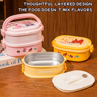 Disney Zootopia Rechteckige Doppelwandige Isolierte Lunchbox mit Verschluss und Griff für Schulanfang, Picknicks und Kinder