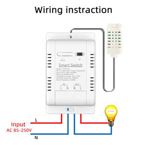 TY-TDQ-16A-220v Tuya APP WIFI Smart Temperature Control <b>Switch</b> 4CH Relay Module Waterproof Temperature Sensor Work - Product Image 2