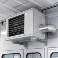 Cabine de peinture à rideau d'eau en acier inoxydable écologique avec chauffage électrique, économe en énergie et personnalisable