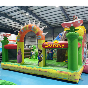 Toboggan aquatique gonflable commercial Super <span class=keywords><strong>Mario</strong></span> <span class=keywords><strong>Mario</strong></span> Bounce avec toboggan Château gonflable <span class=keywords><strong>Mario</strong></span> Brother - Product Image 4