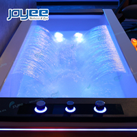 JOYEE Bain à remous moderne de luxe pour 2 personnes Baignoires/douche Combo Baignoire de massage/baignoire à remous