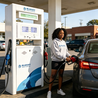 Pompe de distribution de carburant pour station-service au Mozambique, ensemble de pompe robuste avec précision de 0,25 %, débit de 5 à 55 L/min, certifiée CE, 110/220/380V