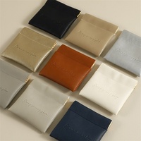Élégant Simple PU cuir Shrapnel casque données câble accessoire sac de rangement bijoux montres lâche changement cuir emballage