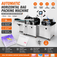 Machine d'emballage automatique de sachets préformés à poussée plate pour lingettes nettoyantes et serviettes hygiéniques