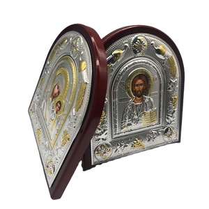 Icone Religiose in Metallo Stampate UV, Souvenir Artigianali della Vergine Maria, Decorazione da Parete per la Casa - Product Image 2
