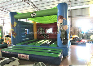 Nouvelle conception, thème <span class=keywords><strong>Ben</strong></span> <span class=keywords><strong>10</strong></span>, maison de saut gonflable attrayante, 0,55 mm PVC, maison de rebond pour tout-petits pour jeux en plein air - Product Image 2