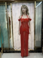 Nouvelle robe de soirée longue sexy pour femmes, tenue de soirée de créateur, style célébrité