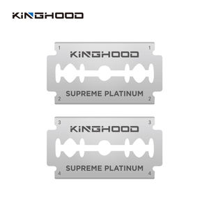 कस्टम लोगो बारबर डिस्पोजेबल स्टेनलेस स्टील प्रतिस्थापन 50 पीसी ट्विन ब्लेड डबल एज शेविंग सुरक्षा रेजर ब्लेड - Product Image 1