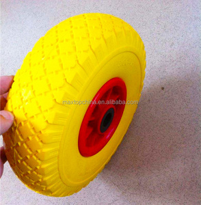 Nuevas ruedas de espuma de poliuretano macizo antipinchazos de 3.00-4 (260x75mm) para carretillas de mano, carros y carretillas de mano con ruedas. - Product Image 3