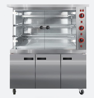 Armoire de rôtisserie commerciale nouveau gaz électrique en acier inoxydable pour restaurants magasins d'alimentation centres commerciaux pour magasins de poulet rôti