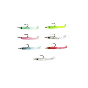 Nouveau 35mm/0.3g <span class=keywords><strong>appât</strong></span> souple avec crochet 30 pièces/boîte mer pagaie queue artificielle douce pêche <span class=keywords><strong>anguille</strong></span> leurre - Product Image 1