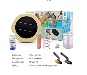 Ionizador Solar Flotante <span class=keywords><strong>para</strong></span> Piscinas, Purificador <span class=keywords><strong>de</strong></span> Agua <span class=keywords><strong>de</strong></span> Cobre con Panel Solar, Reduce el <span class=keywords><strong>Cloro</strong></span>, Inhibe las Algas, Limpiador <span class=keywords><strong>de</strong></span> Piscinas - Product Image 4