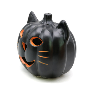 <strong>Halloween</strong> <strong>Cat</strong> Shaped Jack O Lantern Decor, Light Up Black <strong>Cat</strong> Pumpkin Lantern For Indoor Outdoor Home Porch - Product Image 4
