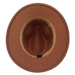 Женская кашемировая фетровая шляпа с золотистой акриловой цепочкой - Product Image 3