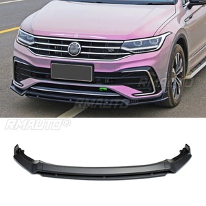 Car Front Bumper <b>Lip</b> Diffuser Spoiler Glossy Black Modification Part for Volkswagen Tiguan L R-Line 22 Protector Car Accessories - Product Image 1
