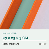 Boîte cadeau de Noël orange haut de gamme personnalisable (rectangulaire/carrée) – Vente en gros, impression de logo personnalisé, matériau en papier recyclable