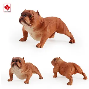 Custom Realistic Bull Dog Statue Resin Animal Figurine Home Decoration