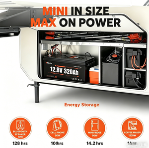 Batteries lithium-ion de qualité supérieure Enlzh, prismatiques, 12,8 V 320 Ah, batterie Lifepo4 12,8 V pour système de stockage d'énergie solaire - Product Image 6