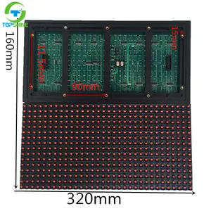 P10 Led Diagram Sirkuit Modul Satu Tanda Led Merah Luar Ruangan Warna Tunggal TS 806 Kualitas Tinggi