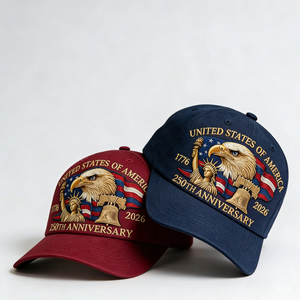 Casquette de baseball réglable style rétro USA 250e anniversaire, effet délavé, avec broderie patriotique Aigle <span class=keywords><strong>Chauve</strong></span>, style américain - Product Image 4