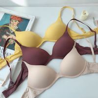 Dropshipping Ensembles de soutien-gorge sans trace pour femmes Sous-vêtements sans couture Gilet dos nu Sexy rembourré Bralette Lingerie Soutien-gorge ultra-mince Ensembles de soutien-gorge
