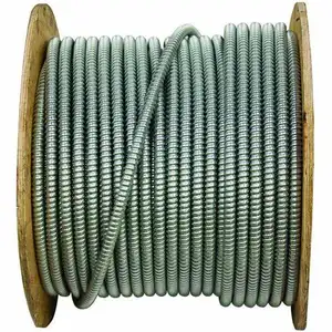 12/3 Copper Conductors with Ground, 600V, Interlocked Aluminum Armor AC BX Cable