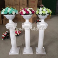 Colonnes et piliers d'inspiration grecque et romaine pour décorations extérieures de mariage, clôtures de jardin, centres de table de mariage, toiles de fond et photographie événementielle