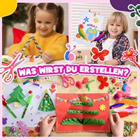 Ensemble de 3000 pièces de matériel créatif pour pompons faits main, jouets à coller, kit d'artisanat pour filles de 4 à 9 ans, cadeaux de Pâques pour enfants de 3 à 9 ans