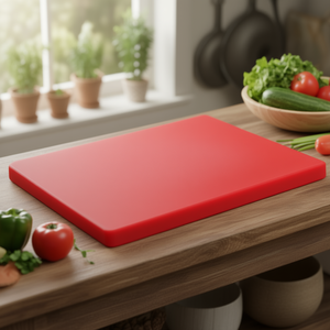 Tagliere Grande in Polietilene Rosso per Cucina - Product Image 3