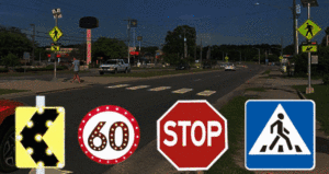 Panneau d'arrêt solaire lumière rouge croix route rue dépassement panneau <span class=keywords><strong>intersection</strong></span> de panneau de signalisation - Product Image 6