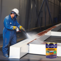 Peinture de couche de finition de résine époxy acrylique de revêtement de brosse de pulvérisation pour le revêtement de surface de minéraux métalliques de fer de structure en acier