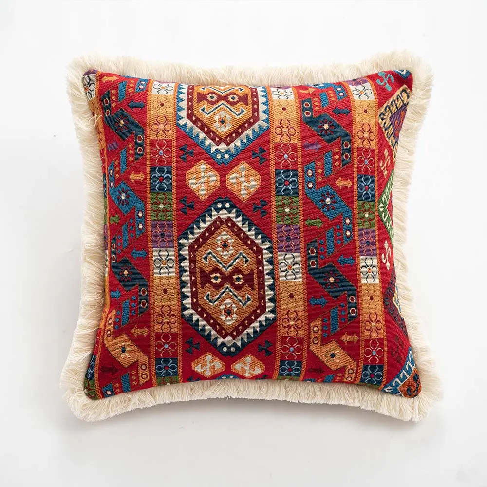 Đay len kilim Cushion Cover tay dệt cổ điển Ấn Độ rug đay len gối trường hợp đa màu 18 "x 18" Đẹp đệm trường hợp