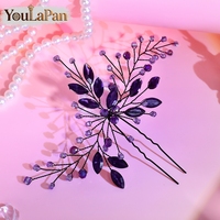 YouLaPan – épingles à cheveux exquises en strass, associées à des perles de la même couleur, accessoires pour cheveux pour mariage, banquet, danse, fête, YXA228