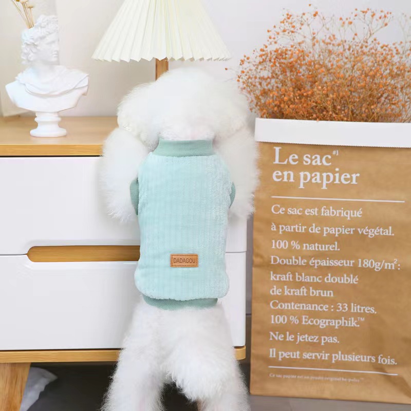 Comfortable Clothes Warm Fleece Dog Outfit Winter Apparel For Pet Dog