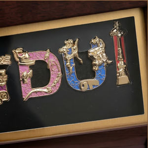 Cadre en bois personnalisé pour lettres émaillées, boîte à ombre créative, vitrine de présentation, souvenir de musée, cadeau, décoration de bureau à domicile - Product Image 5