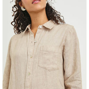 Camisa de vestir formal para mujer, mezcla de algodón y poliéster, producción personalizada, camisa de vestir de oficina para mujer, manga larga - Product Image 2