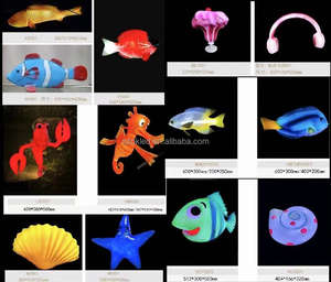 Thương mại ngoài trời bức tượng kích thước lớn ngoài trời tác phẩm điêu khắc hồ cá Chủ Đề Công viên trang trí Sợi Thủy Tinh Cá ánh sáng động vật figurine - Product Image 2