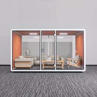 Cabine de bureau insonorisée, cabine téléphonique de bureau, cabine pour réunions Zoom, cabine de bureau à double vitrage