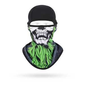 Pasamontañas con Diseño <span class=keywords><strong>de</strong></span> Calavera, Transpirable, <span class=keywords><strong>de</strong></span> Spandex/Poliéster, Unisex, para Motociclismo y Uso al Aire Libre - Product Image 2