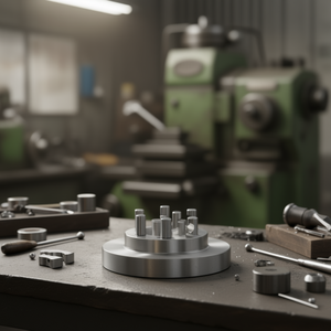 Fervi Flange With Pins For <b>Chuck</b> 5 Pin Metal Mounting Adapter - Product Image 3