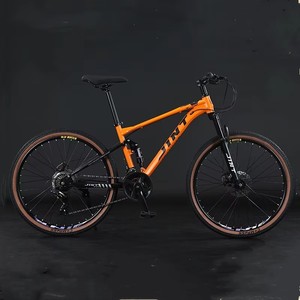 Bicicletta MTB di Alta Qualità 26 Pollici, Sospensione Completa, 24/<span class=keywords><strong>27</strong></span>/30 Velocità, Freni a Disco in Acciaio al Carbonio con Pedali Standard - Product Image 2