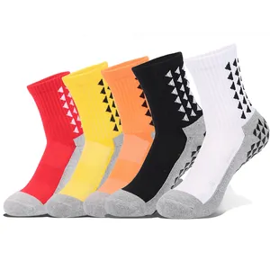 Benutzer definiertes Logo Rutsch feste Griff kompression Anti Slip Sport Fußball Fußball Socken Bunte Footie Fußball Fußball Tube Sport Socken