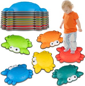 Pietre di Equilibrio Antiscivolo per Bambini dai 3 <span class=keywords><strong>Anni</strong></span> in Su, Percorsi a Ostacoli per <span class=keywords><strong>Giochi</strong></span> di Coordinazione, Giocattoli Sensoriali Impilabili per Interni ed Esterni - Product Image 1