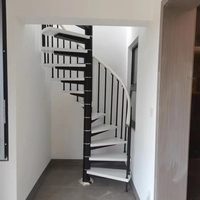 Escalier en spirale en acier CBMmart, vente chaude, escalier rond, escalier en spirale, extérieur, pour maison et villa